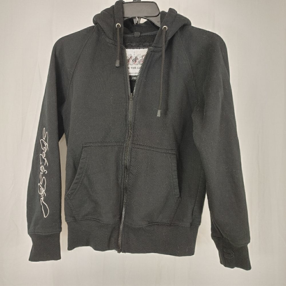 Street & Steel Ride The Life Womens Embroidered Sweatshirt Like Jacket Size Smal